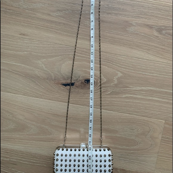 White Studded Mini Purse Forever 21 - Picture 4 of 4